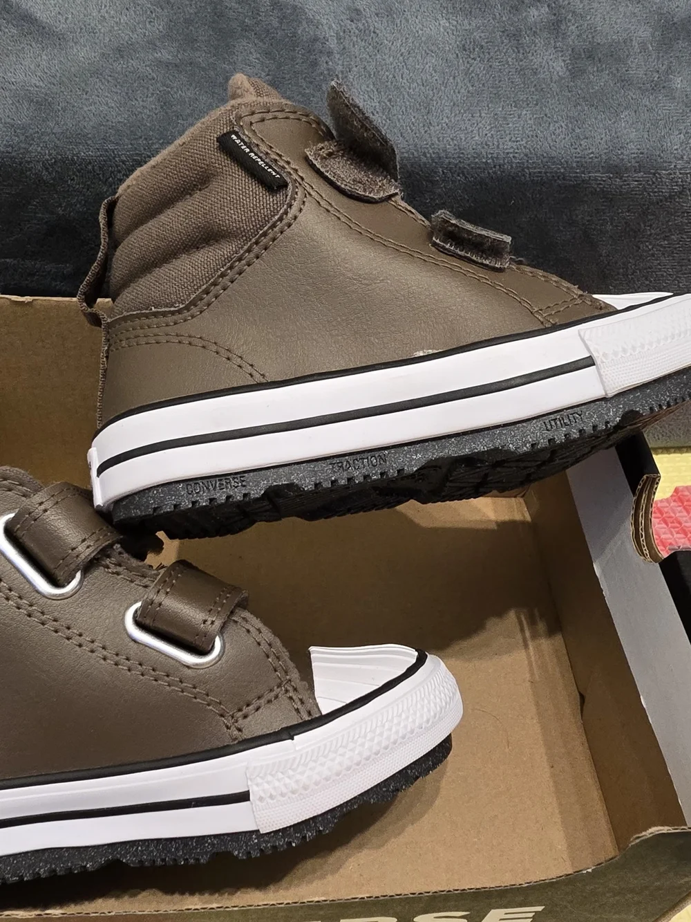 Converse Kids Brown High-Top Sneakers with White Trim